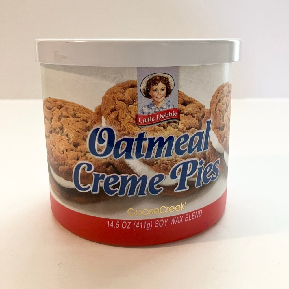 Goose Creek 3-Wick Candle 14.5 oz Soy Wax Blend Little Debbie Oatmeal Creme‎ Pie